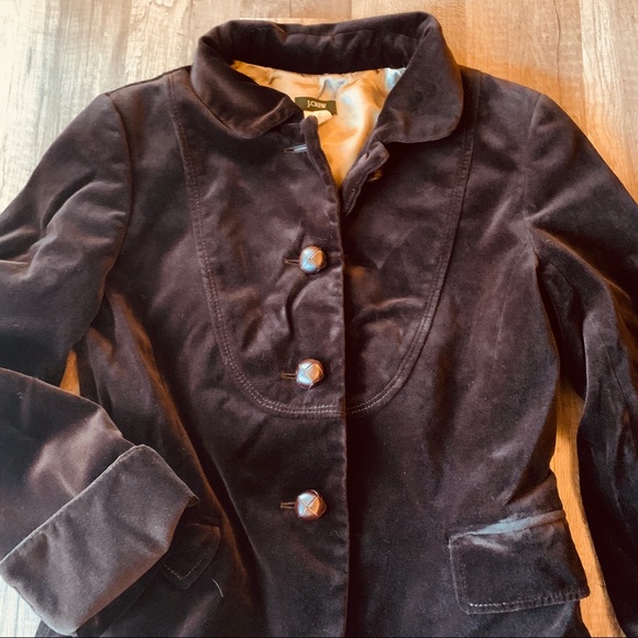 J .Crew brown velvet blazer - Picture 3 of 7
